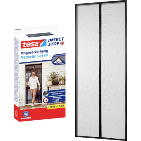 Tesa Fliegengitter Magnetvorhang 1,0x2,20m anthrazit 55394