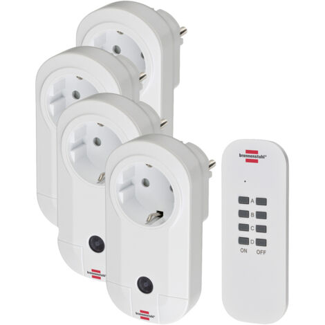 Brennenstuhl Comfort-Line 1507050 Funk Steckdosen-Set    Innenbereich 1000 W