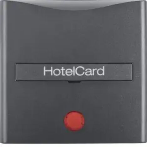 Berker HOTEL-CARD.AUFS.AUFD.LINSE ROT / BERKER 16401606 ANTHR.MATT 16401606 (1/2)