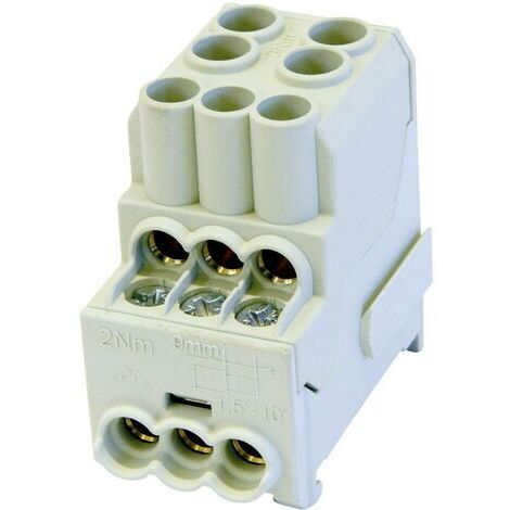 HoraeTec 080010-0-4 Unterverteilerblock Grau 1polig (1/2)