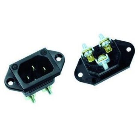 Bachmann 917.170 Kaltgeräte-Steckverbinder 781 Stecker Gesamtpolzahl: 2 10 A Schwarz 1 St. (1/5)