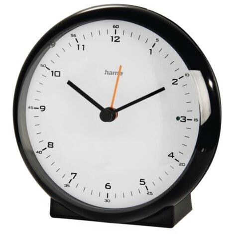 Hama Funkwecker Elegance Pro ohne Ticken, schwarz 186317 (1/2)