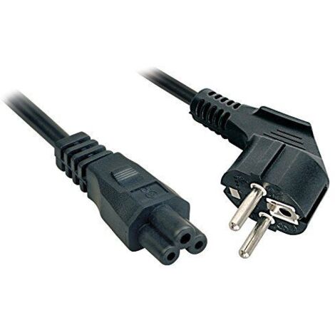 LINDY Strom Anschlusskabel [1x Schutzkontakt-Stecker - 1x Kleeblatt-Buchse C5] 3.00 m Schwarz (1/3)