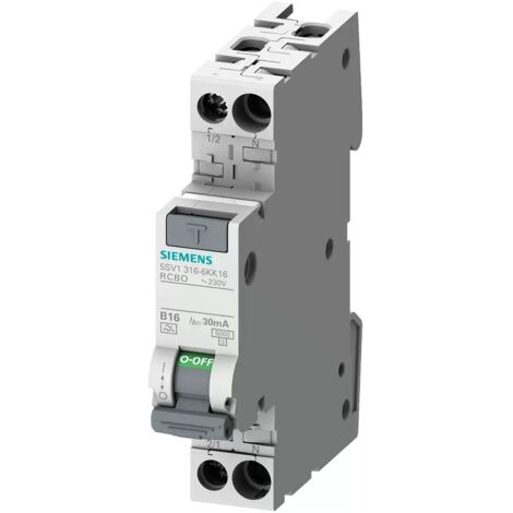 Siemens FI/LS KOMPAKT 1P+N 6KA TYP A 3 / SIEMEN 5SV16166KK13 5SV1616-6KK13