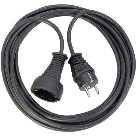 Brennenstuhl 1165460 Strom Verlängerungskabel   Schwarz 10.00 m H05VV-F 3G 1,5 mm²