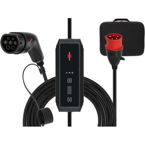 Brennenstuhl Tragbares EV Ladegerät Typ 2 CEE 11kW, 8m Kabel, f. Elektro- & Hybridfahrzeuge