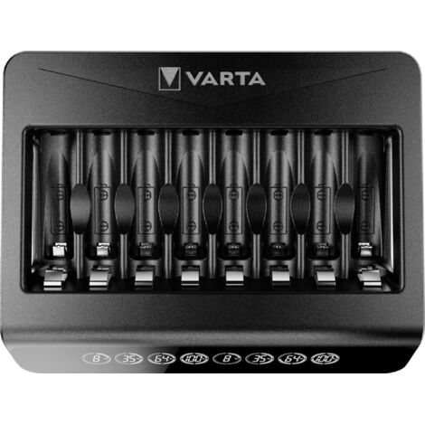 Varta Ladegerät Ladestation für Batterien Akku-Ladegerät für AAA/AA mit Sicherheitsfunktionen