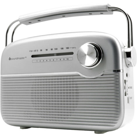 soundmaster TR480SI Akku-Radio UKW UKW  Solarpanel Silber (1/2)