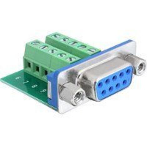 Delock  65268 D-SUB Buchsenleiste 180 ° Polzahl: 9, 10  1 St. (1/3)