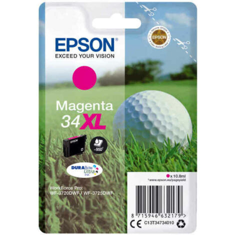 Epson 34XL Original Druckerpatrone Magenta hohe Kapazität T3473 (C13T34734010)