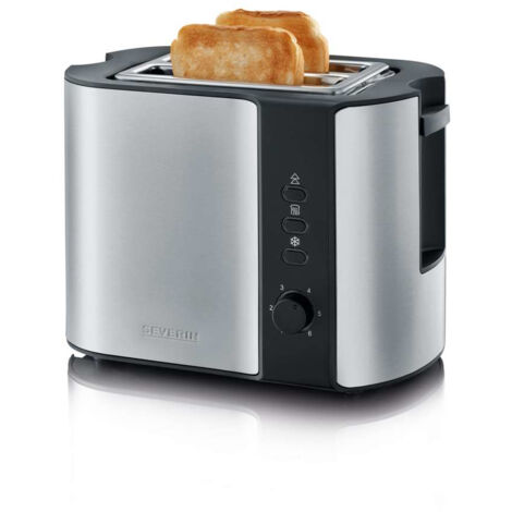 Toaster 2 schlitze 800w edelstahl/schwarz - Severin - 2589