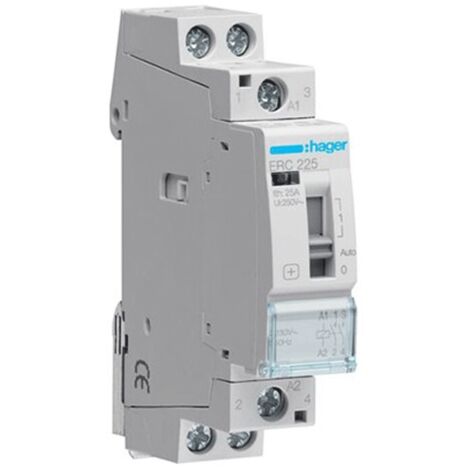 Modulares Schütz mit manueller Steuerung 25A 2NO 230V AC ERC225