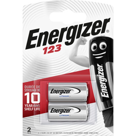 Energizer Lithium Fotobatterie CR123 3 V, 2er Pack Batterie (1/3)