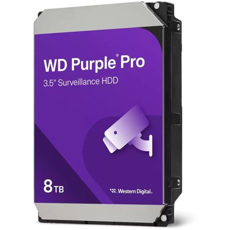 WESTERN DIGITAL Purple Pro (3,5'', 8TB, 256MB, 7200 U/min, SATA 6 Gb/s) (1/2)