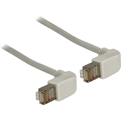 Delock 83510 RJ45 Netzwerkkabel, Patchkabel CAT 5e S/FTP 0.50 m Grau  1 St. (1/2)