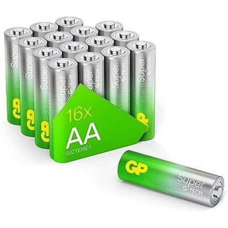 GP Super Mignon (AA)-Batterie Alkali-Mangan 1.5 V 16 St. (1/5)