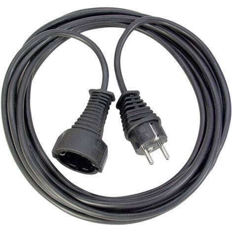 BRENNENSTUHL Verlängerungskabel H05VV-F 3x1,5qmm Schwarz 5m