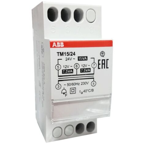 ABB Spannungswandler für Türklingeln 12-24V 15VA TM1524