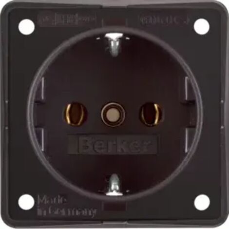 Berker Steckdose SCHUKO Integro Einsätze braun 941852501