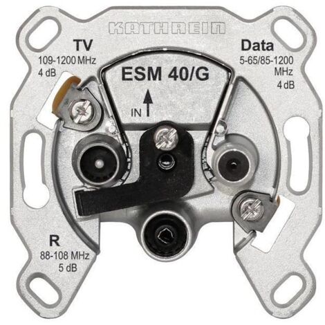 Kathrein BK-Modem-Steckdose 3fach Einzeldose selektiv ESM 40/G (1/5)