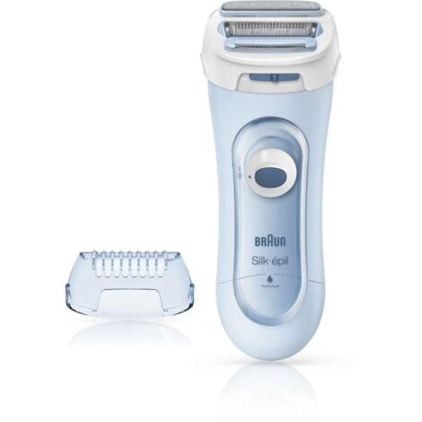 Braun Silk-épil Lady Shaver LS5160 Blau Trimmer- Und Peeling-System 3-In-1