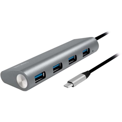 LOGILINK USB3.1 Typ-C Hub UA0309, 4x USB-A, Aluminium (1/5)