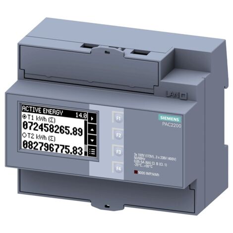 Siemens ENERG.ZÄHL.230/400V 1/5A M-BUS (7KM PAC2200) (1/2)