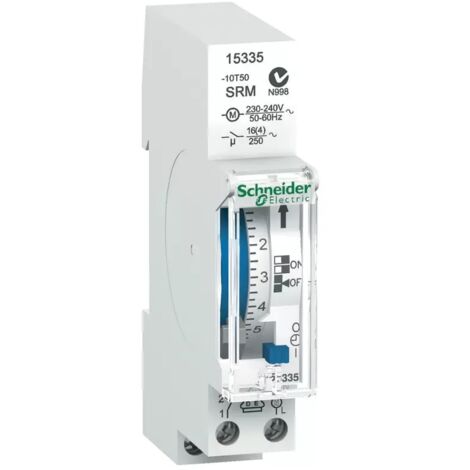 Schneider Electric 15335 Hutschienen-Zeitschaltuhr analog 230 V (1/2)