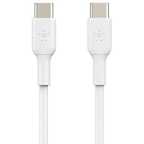 Belkin USB-C auf USB-C Boost Charge Kabel (USB Typ-C Schnellladekabel für Pixel, iPad Pro und Geräte von Samsung und anderen, 2 m), white (1/5)