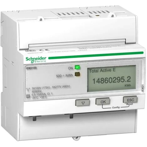 Schneider A9MEM3100 Energiezähler iem3100 63A Acti9