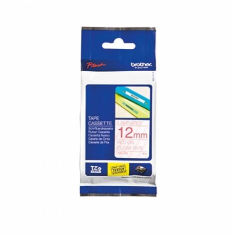 Schriftbandkassette P-touch TZe-132 12 mm x 8 m (B x L) transparent rot (1/5)