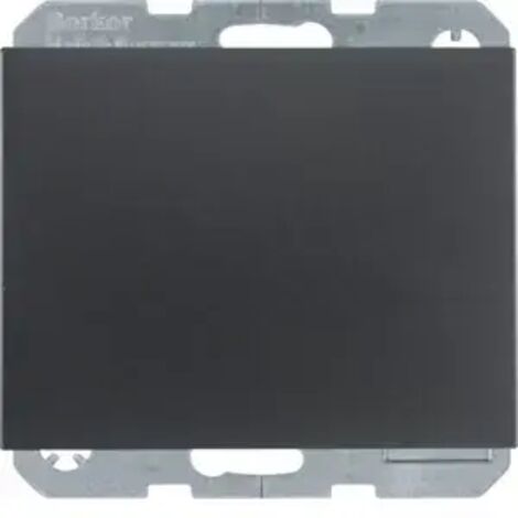 BERKER 47517106 Steckdose SCHUKO mit Klappdeckel Berker K.1 anthrazit, matt-'1004699' (1/2)