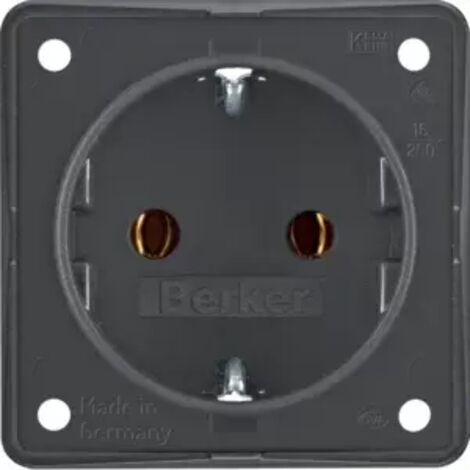 Berker Schuko-Steckd.anth m.Steckklemmen 947782505
