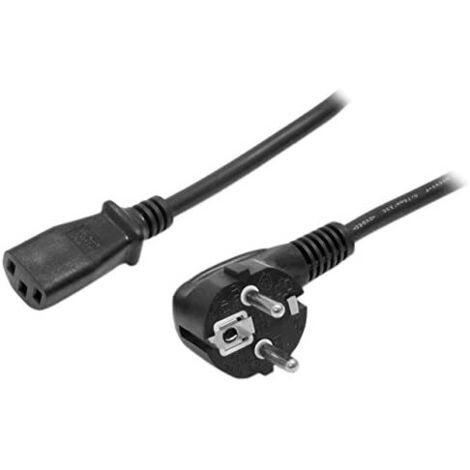 StarTech.com 3m (10ft) Computer-Netzkabel, 18AWG, EU Schuko zu C13, 250V 10A, Netzkabel, Computer-Netzteilkabel (713E-1M-POWER-CORD) (1/3)