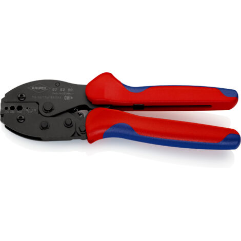 KNIPEX 97 52 50 SB PreciForce® Crimpzange mit Mehrkomponenten-Hüllen brüniert 220 mm (1/2)