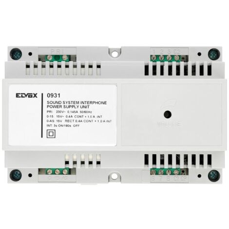 Vimar Elvox Sound System Netzgerät für Sprechanlagen 230V AC 55 VA 0931
