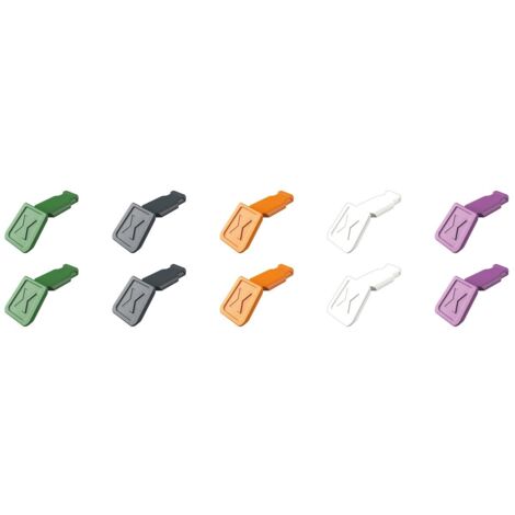KNIPEX 00 61 10 C V02 ColorCode Clips Farbmischung 2 (10 Stück)