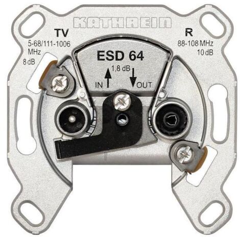 Kathrein Antennensteckdose 2fach Durchschleifdose ESD 64 (1/5)