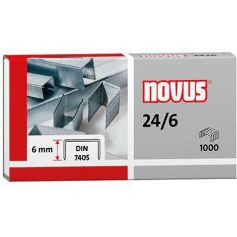 Novus Dahle Novus - Heftklammern - 24/6 - 6 mm - Stahldraht (1/3)