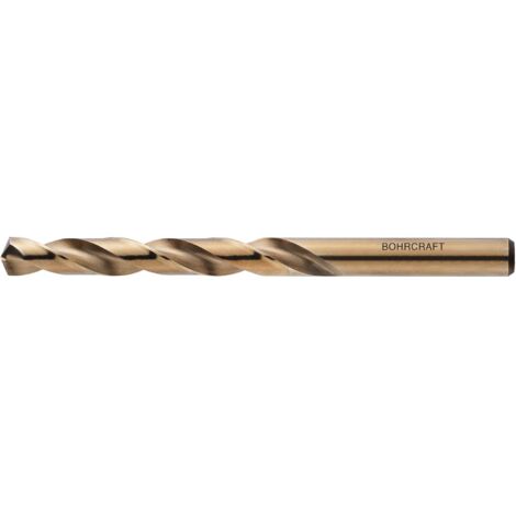 Bohrcraft Metallbohrer Set DIN338RN - Spiralbohrer, HSS Cobalt Bohrer mit Zylinderschaft ø 10,5mm, HSS Co5 - 5 Stück (1/4)
