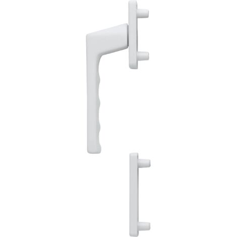 HOPPE Fenstergriff-Halbgarnitur TOULON außen hoch, Aluminium weiß (1/3)
