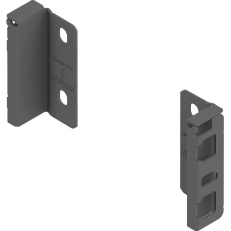 Blum MERIVOBOX Holzrückwandhalter, Höhe M (108 mm), links/rechts, oriongrau