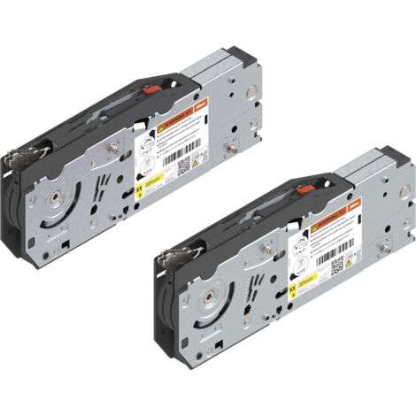 Blum Aventos HF TOP Kraftspeicher 22F2810 Set Blumotion - Klappenbeschlag für Oberschränke mit geteilter Front - Hochklappbeschlag mit Schrauben, Stahl