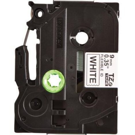 Schriftbandkassette P-touch TZe-FX221 9 mm x 8 m (B x L) weiß schwarz