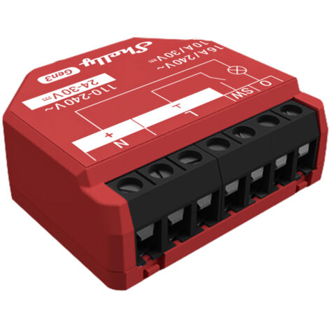 SHELLY Smart-Schalter 1PM Gen3, Relais, Unterputz, 1 Kanal, max. 16 A, WLAN, Bluetooth