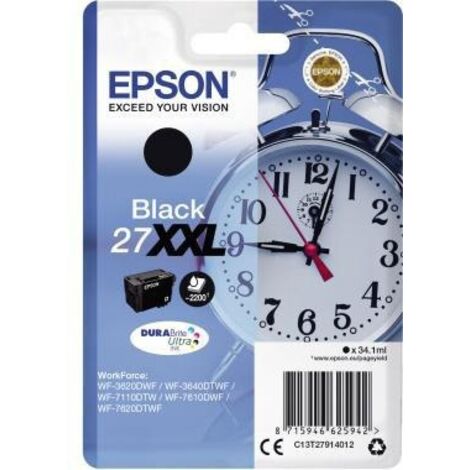 Tintenpatrone Originalzubehör 27XXL ca. 2.200 Seiten schwarz 34,1ml (1/4)