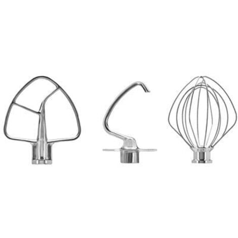 KitchenAid 5KSM5TH3PSS Edelstahlrührer 3er Set