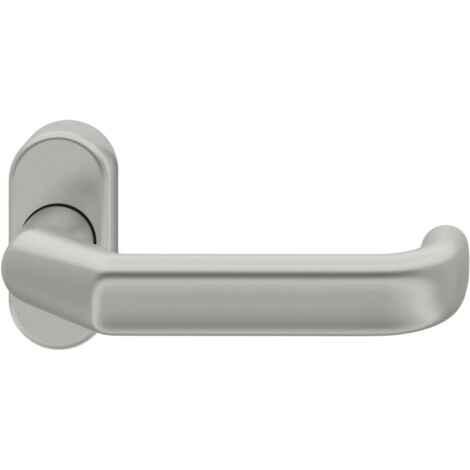 FSB Rahmentürdrücker 06 0662 Hochhaltefeder B ovale Rosette Alu silber