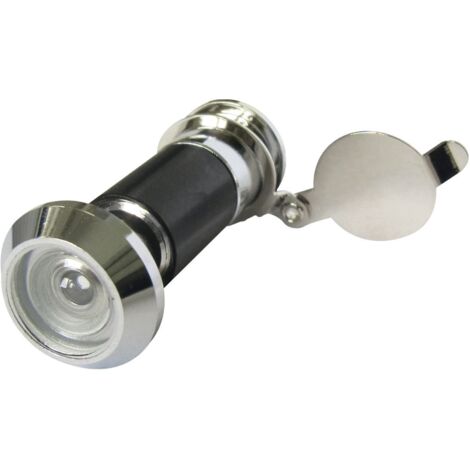 GRUNDMANN Türgucker ø 14, Linse 170°, TS 50-60, Messing verchromt, feuerhemmend