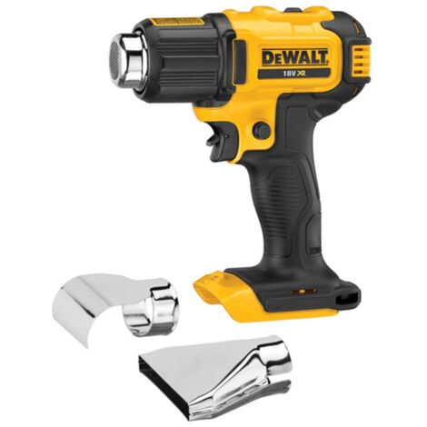 DeWalt DCE 530 N Akku Heißluftpistole 18V 530°C Solo + Flächen- und Reflektordüse - ohne Akku und Ladegerät